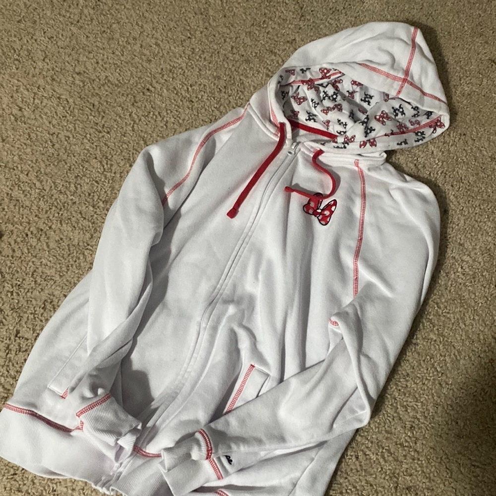Walt Disney World Minnie Mouse white bow sweatshirt!